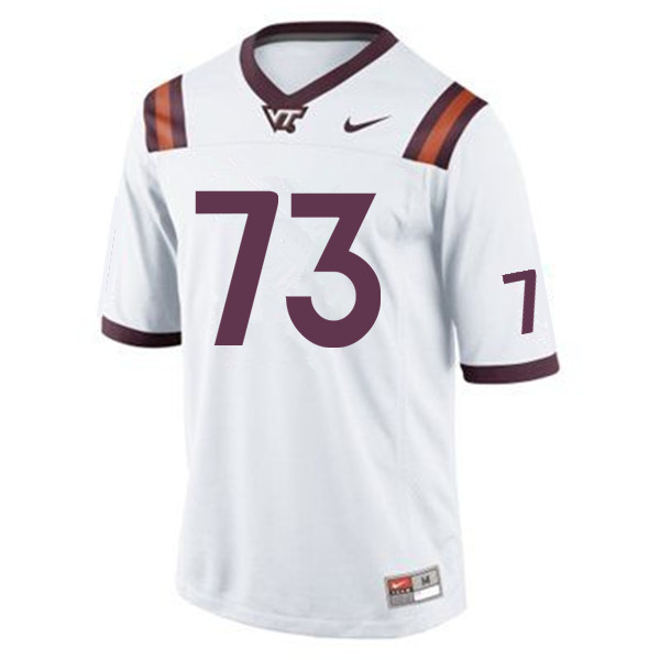 Men #73 Jim Pyne Virginia Tech Hokies College Football Jerseys Sale-Maroon